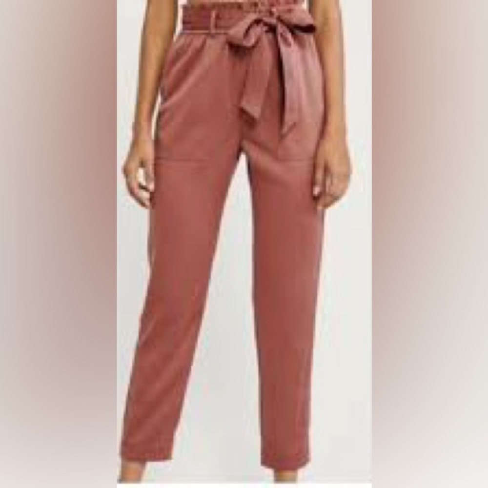 Abercrombie & Fitch Rust Straight Leg Pants